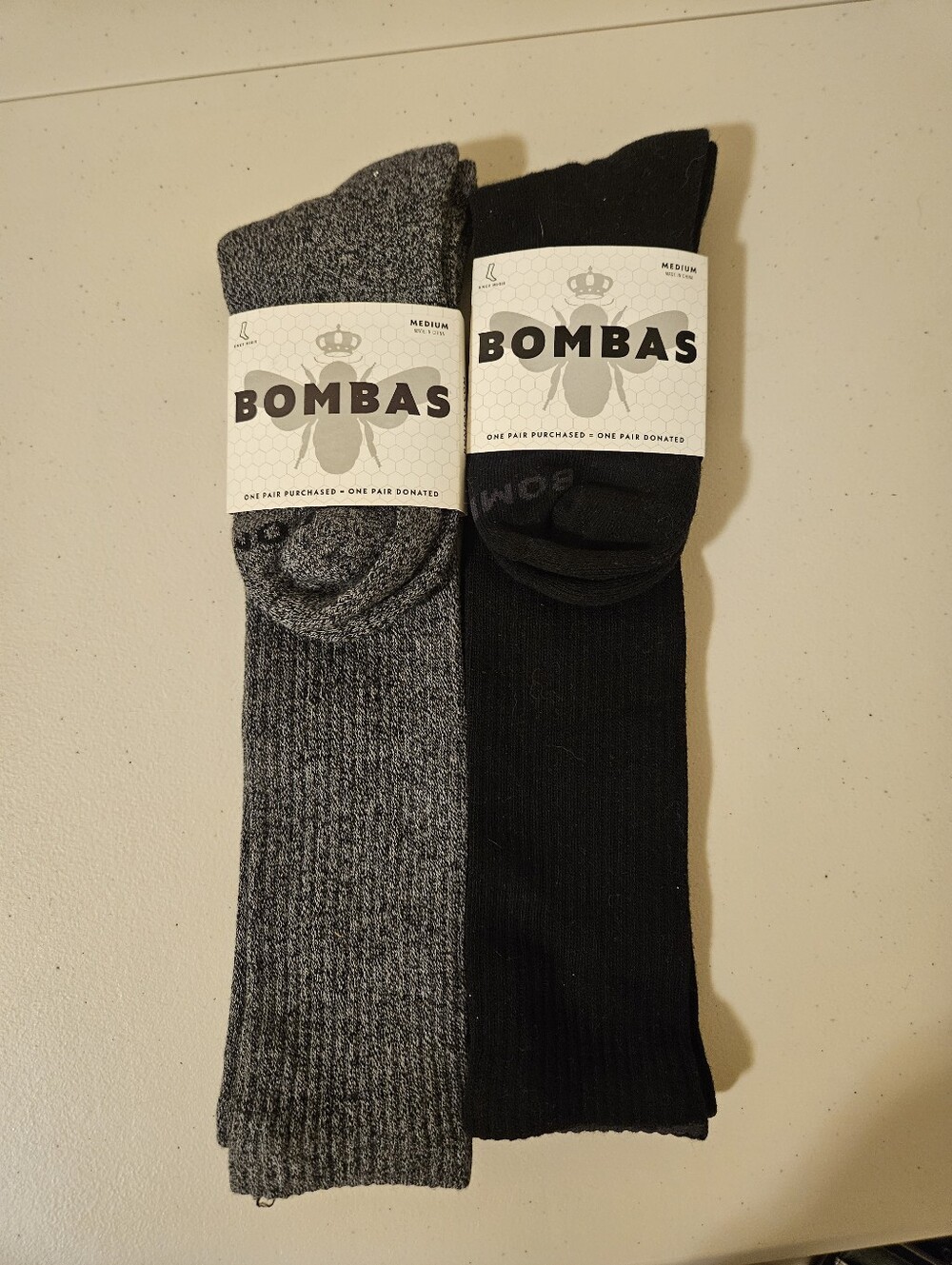 Bombas Women's Knee High Socks 2 Pairs Medium NWT